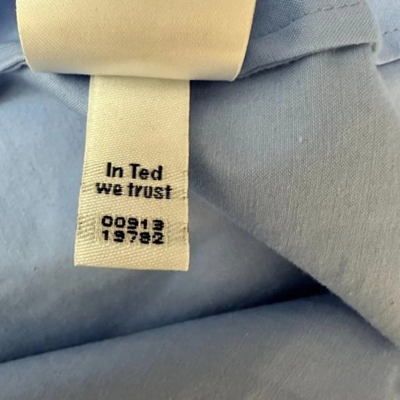 Ted Baker Jettas Embroidered Cold Shoulder Dress Baby Blue Size 1 - Picture 11 of 16